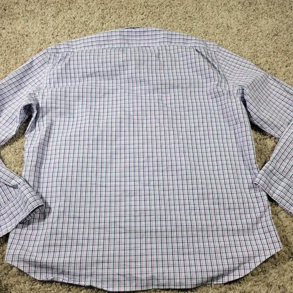 J. Crew Shirt Mens 2XL Plaid Performance Slim Fit Untucked Button Down Colorful